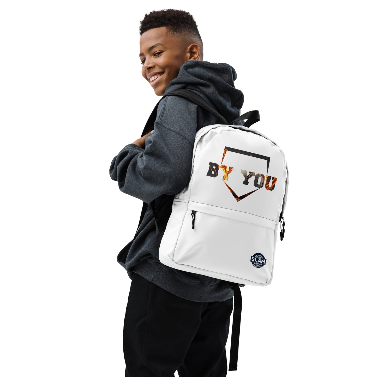 Versatile Medium-Sized Backpack White - Ideal for Daily Use & Sports