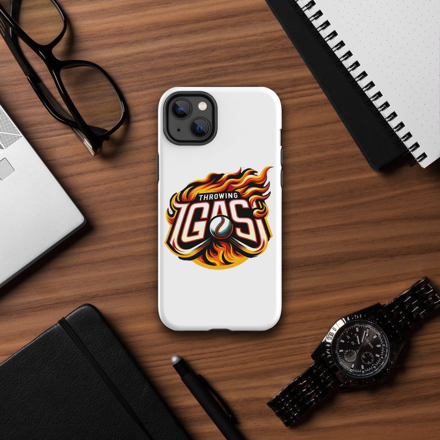 "Throwing Gas" Heavy Duty Phone Case for iPhone®