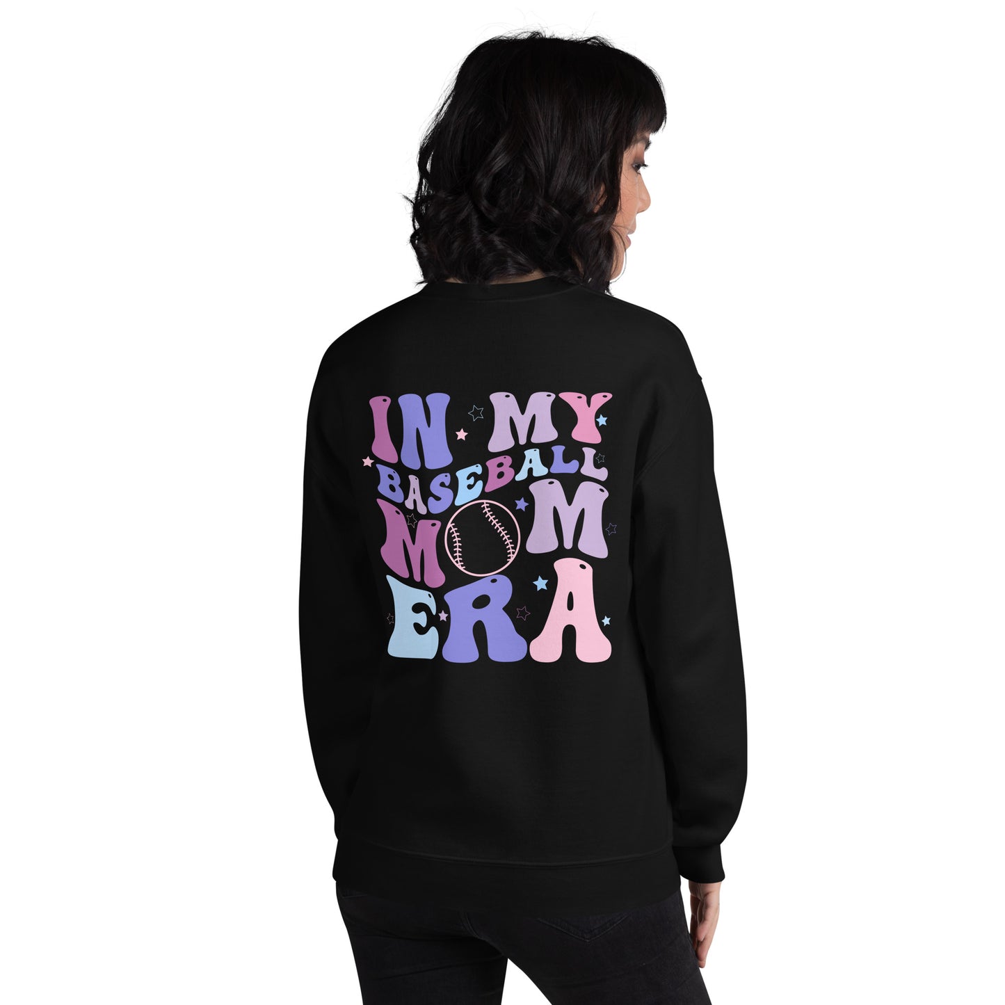 Baseball Mom Era Crewneck - Purple